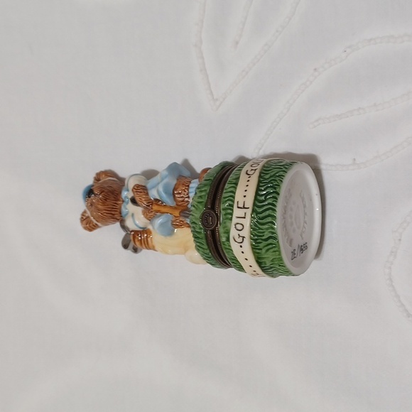 Boyd’s LeBearmoge Collection Lady Golfer Hinged Box With Baby Bear - Picture 3 of 9